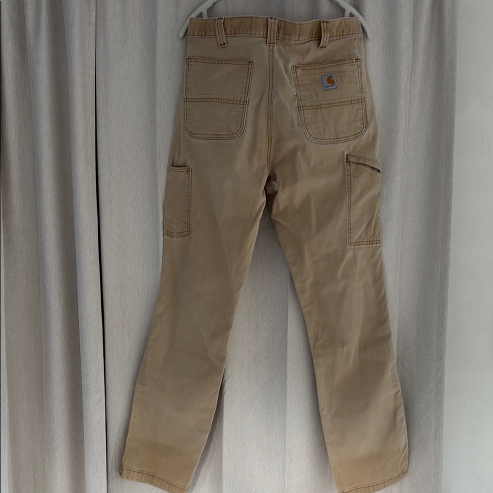 Women’s Carhartt Tan Relaxed fit Boot Cut Pants with Durable Fabric